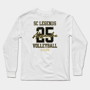 Alessandra #25 SC Legends (12 Elite) - White Long Sleeve T-Shirt